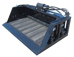 skid steer screen bucket|skid steer vibrating screening bucket.